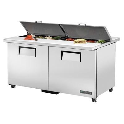 True TSSU-60-16-DS-ST-ADA-HC 60" Sandwich/Salad Prep Table with Refrigerated Base, 115v