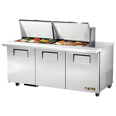 72" Sandwich/Salad Prep Table with Refrigerated Base, 115v