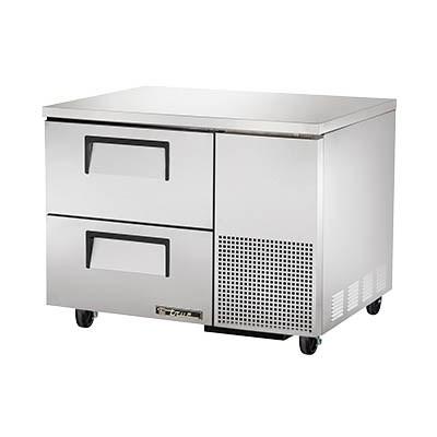True TUC-44D-2-HC 11.4 Cu Ft Undercounter Refrigerator with 1 Section & 2 Drawers, 115v