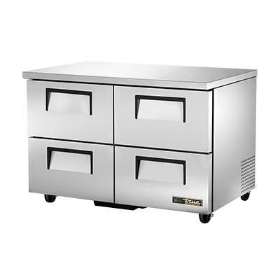 True TUC-48D-4-HC 12 Cu Ft Undercounter Refrigerator with 2 Sections & 4 Drawers, 115v