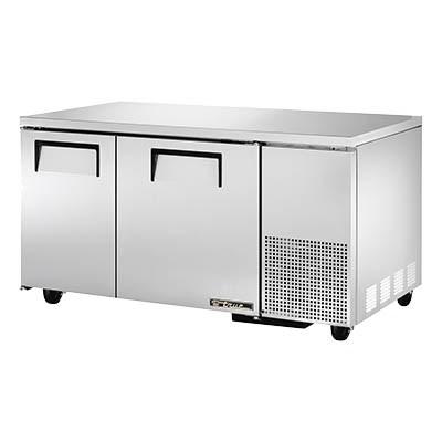 True TUC-60-32-HC 15.5 Cu Ft Undercounter Refrigerator with 2 Sections & 2 Doors, 115v