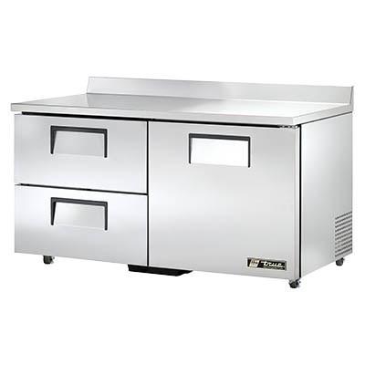  60" Worktop Refrigerator with 2 Sections & 2 Drawers, 115v