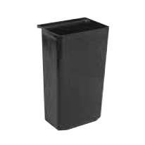 Winco UC-RB Refuse Bin, 13-1/5"W x 9-2/3"D x 22"H, plastic, black (for UC-2415 & UC-3019)
