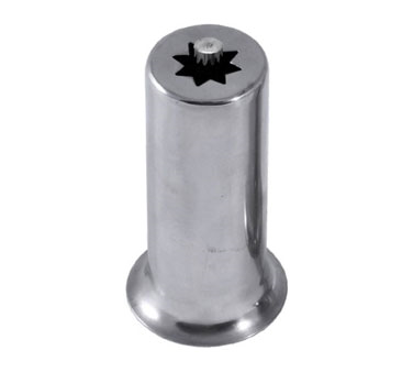 Uniworld UCMNZ1 Churro Nozzle Adapter, stainless steel, hollow, 1-1/2" diameter tube