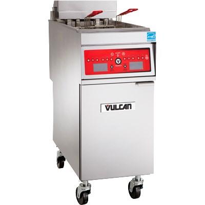 Vulcan 1ER85AF 85 Lb. Capacity Electric Floor Fryer with Filtration 208V