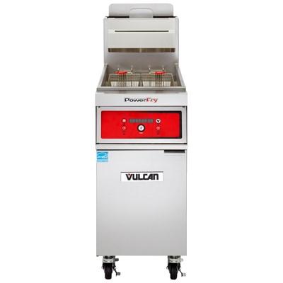 Vulcan 1TR65DF PowerFry3 Gas Fryer 65-70 Lb. Capacity with Solid State Filtration System, 80,000 BTU, NSF