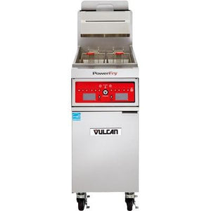 Vulcan 1VK65D PowerFry5 65-70 Lb. Capacity Gas Fryer with Solid State Digital Controls, 80,000 BTU, NSF