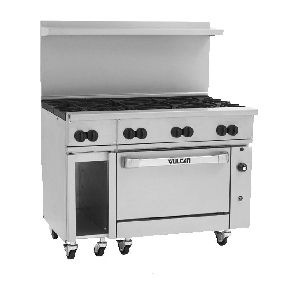 Vulcan 48C-8B Endurance 48" 8-Burner Gas Range with Convection Oven