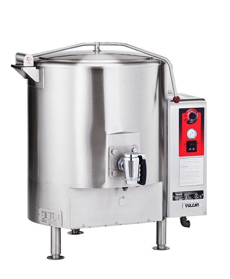 Vulcan GS40ES 40 Gallon Stationary Steam Jacketed Gas Kettle - 135,000 BTU