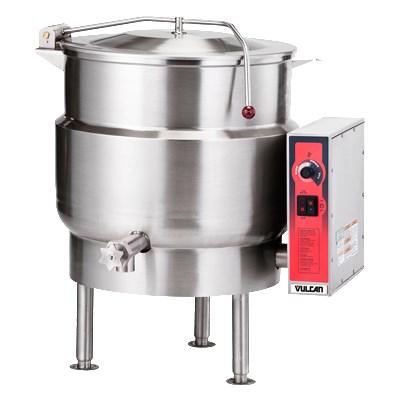 Vulcan  K20ELT 20 Gal Electric Steam Kettle Manual Tilt, 2/3 Jacket, 208v/3ph