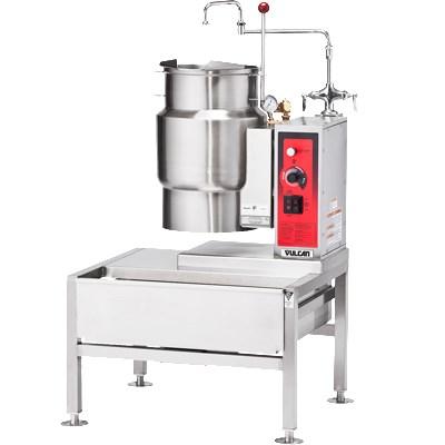 Vulcan K20ETT 20 Gal Electric Steam Kettle, Manual Tilt, 2/3 Jacket, 208v/1ph
