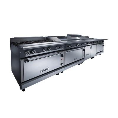 Vulcan V224HB Heavy Duty Range, 24"W, Cabinet Base, 2 Hot Tops