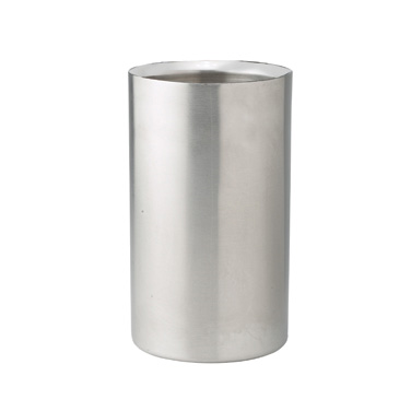 Winco WC-5 Wine Cooler, 4-1/2" dia. x 7-3/4"H, round, double wall, stainless steel, satin finish