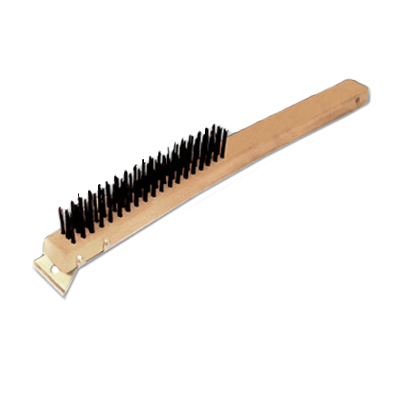 Thunder Group WDBS014 14"L Heavy Duty Wire Brush w/ Scraper