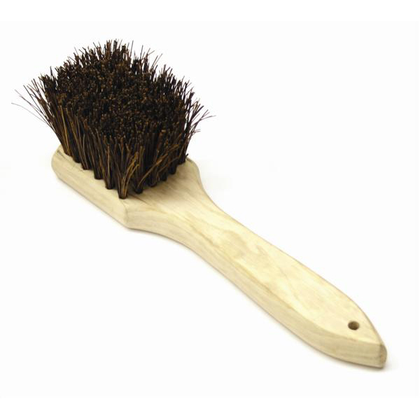 Thunder Group WDWB012 Wok Brush, 12"L, hanging hole, palmyra bristles, wood handle