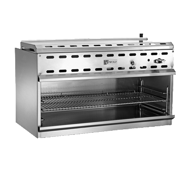 Wolf WICM24 Cheesemelter, 24", 20,000 BTU infrared burner, 3-position heavy duty rack