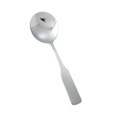 Winco 0016-04 Bouillon Spoon 6-1/8", Stainless Steel, Heavy Weight, Winston Style