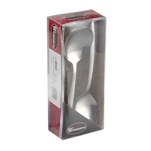 Winco 0082-04 Bouillon Spoon 6", Stainless Steel, Medium Weight, Windsor Style