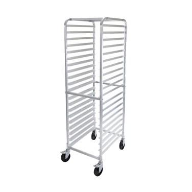 Winco ALRK-20BK Sheet Pan Rack with Brake, 20-Tier Aluminum