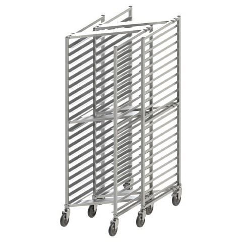 Winco AWZK-20 20-Tier Welded Nesting Rack with Brakes