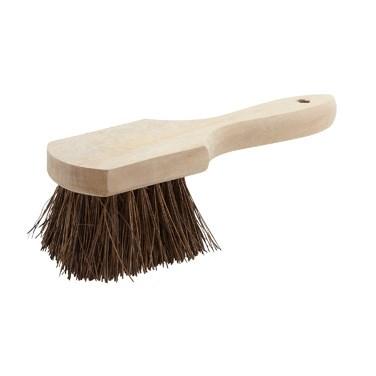 Winco BRP-10 Pot Brush, 10", Wood Handle, Coir Bristles