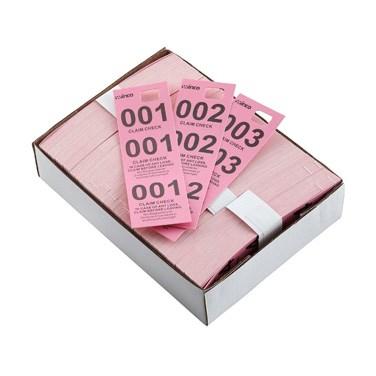 Winco CCK-5PK Coat Check Tickets, Pink
