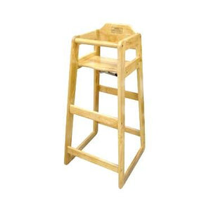 Winco CHH-601 Natural Wood Pub-Height High Chair