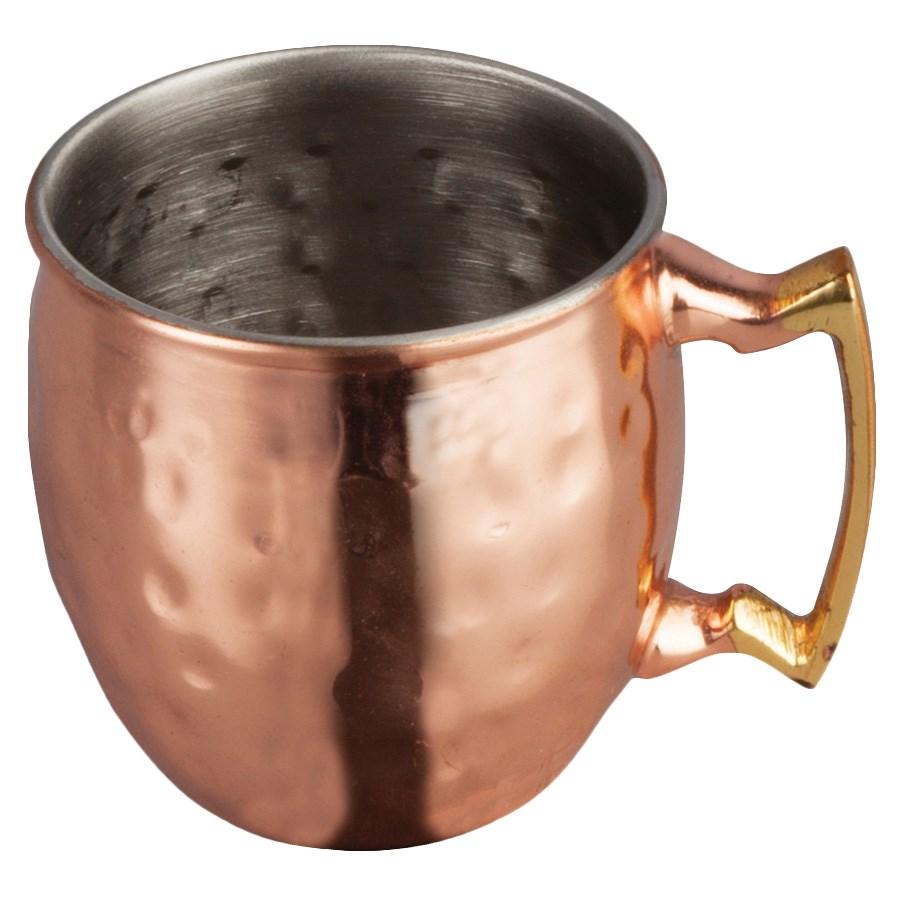 Winco CMM-2H Mini Moscow Mule Mug, 2 Oz, Hammered Finish