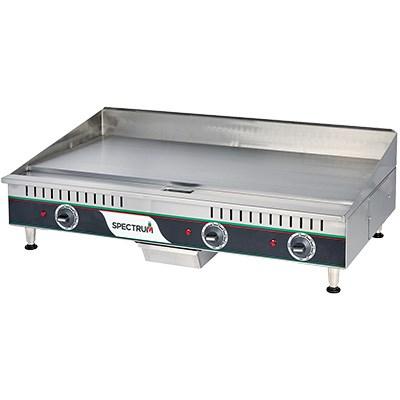 Winco EGD-36 Spectrum 36” Electric Griddle, Three Heat Zones