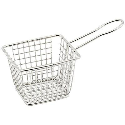 Winco FBM-433T Mini Fry Basket, 4" x 3" x 3"H, Rectangular