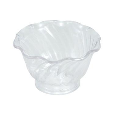 Winco ICC-5C Ice Cream Dish, 5Oz, Plastic, Clear