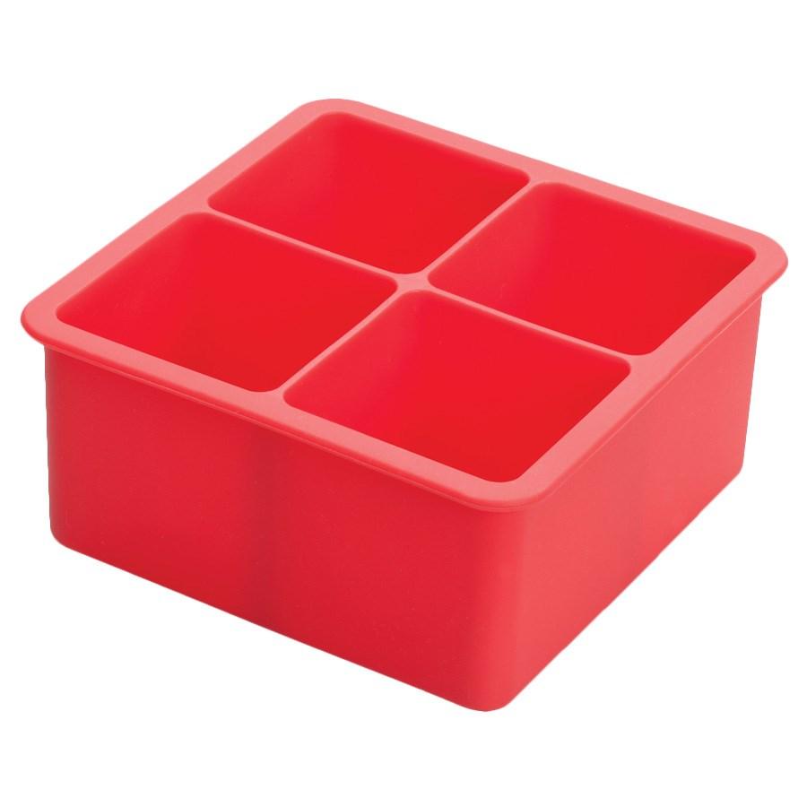 Winco ICCT-4R 4-Cube Silicone Ice Cube Tray