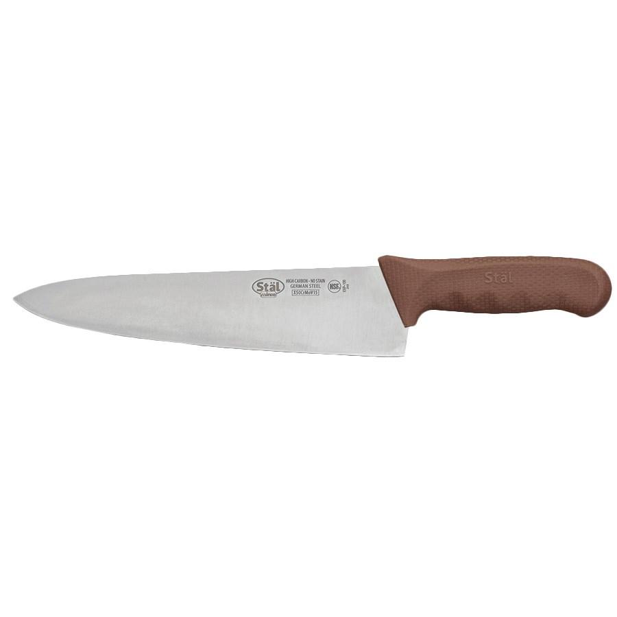 Winco KWP-100N Stal 10” Chef’s Knife, Brown