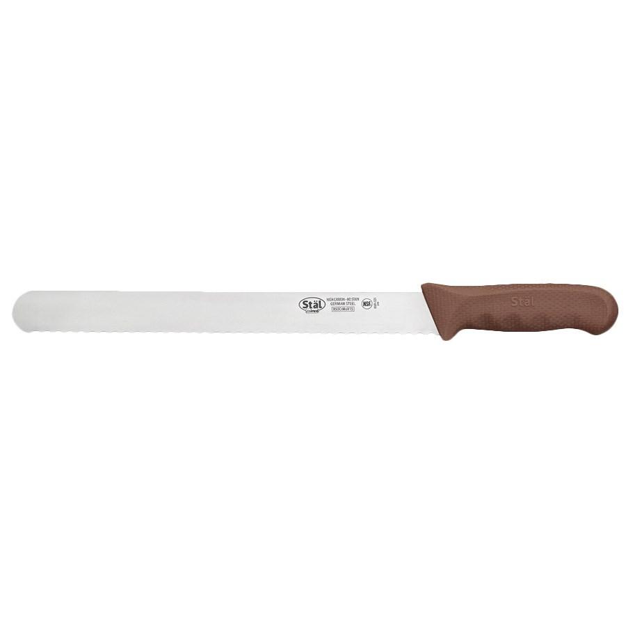 Winco KWP-121N Stal 12” Wavy Edge Slicer, Brown