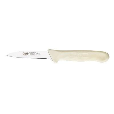Winco KWP-30 Paring Knife With White Handle 3-1/4"