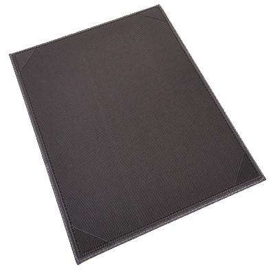 Winco LMS-811GY Gray Leatherette Single Panel Menu Cover 8-1/2" x 11"