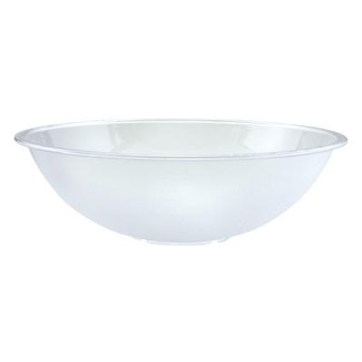 Winco PBB-18 Pebbled Salad Bowl, 18"-3/4" Dia, Polycarbonate, Clear