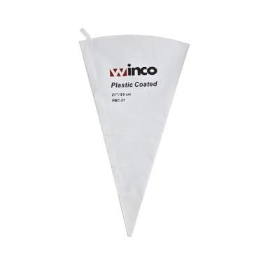 Winco PBC-21 Pastry Bag, 21" Cotton Outside, Plastic Coated Inside
