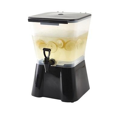 Winco PBD-3SK 3 Gallon Square Beverage Dispenser, Plastic