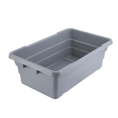 Winco PL-8 Nesting Lug Box, Gray