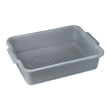 Winco PLP-5G Bus Box, Perforated, Gray