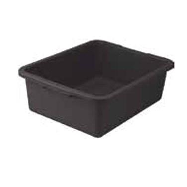 Winco PLW-7K 7" Dish Box, Heavy-Duty, Black
