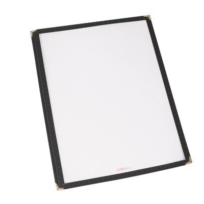 Winco PMC-14K Single Pocket Menu Cover, Black, 9-3/8 X 14-7/8