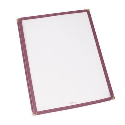 Winco PMC-14U Single Pocket Menu Cover, Burgundy, 9-3/8 X 14-7/8