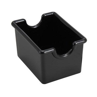 Winco PPH-1K Sugar Packet Holder, Plastic, Black