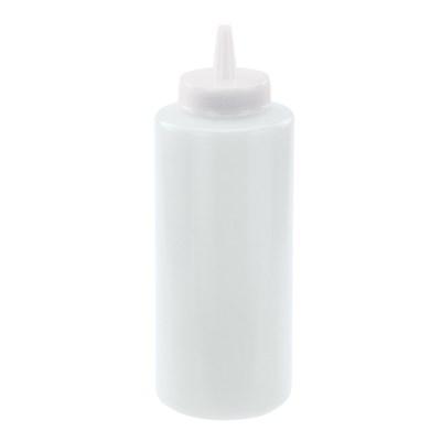 Winco PSB-12C Regular Squeeze Bottles, 12 Oz, Clear