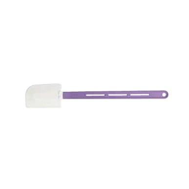 Winco PSH-14P Silicone Scraper, Flat Blade, Heat Resistant, Allergen-Free Purple, 14”