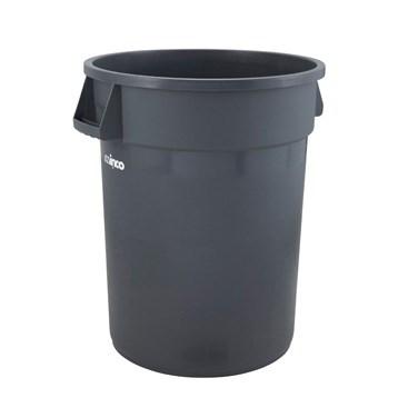 Winco PTC-32G Trash Can, 32 Gallon, Large, Heavy Duty, HDPE, Gray