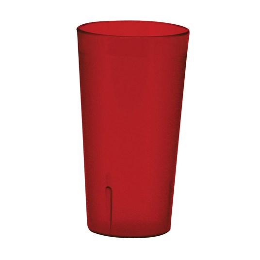 Winco PTP-24R Pebbled Tumblers, 24 Oz, Red