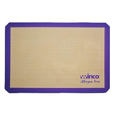 Winco SBS-21PP Two-Third Size Allergen-Free Purple Silicone Baking Mat 14-7/16" x 20-1/2"